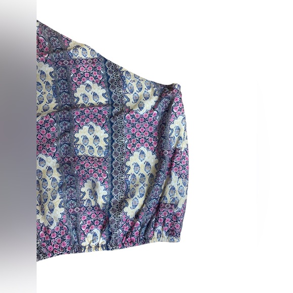 Cami NYC Women’s Floral Paisley Patchwork Shivani One Shoulder Top With Ruffle - Picture 5 of 7